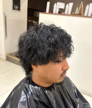 カラー パーマ メンズ ユージ ✂︎ カット／パーマ特化のヘアスタイル