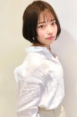 ショート カラー ディレクター ノナカのヘアスタイル