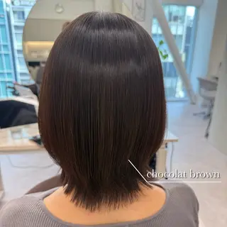 ミディアム カラー 縮毛矯正/ベージュ カラー🧸綾里のヘアスタイル