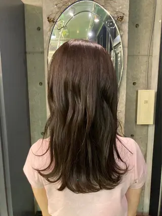 セミロング カラー Y U K Iのヘアスタイル