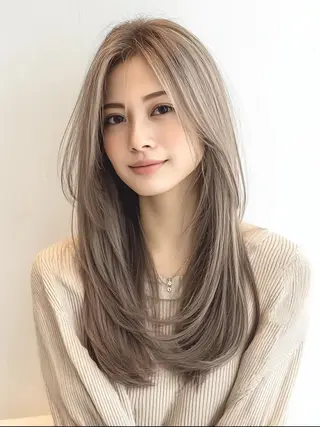 セミロング ❄️透明感カラー❄️ メンズ✂️TOWAのヘアスタイル