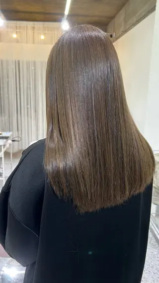 ロング カラー cher. 熊谷衣織のヘアスタイル