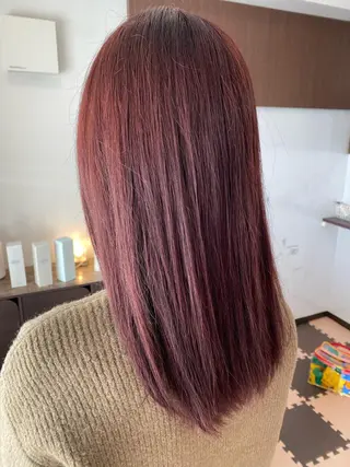 ロング カラー 堀内 七海のヘアスタイル