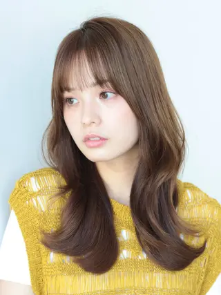 ロング カラー 髙木美緒🌿 レイヤー/アレンジのヘアスタイル