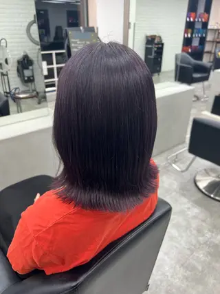 ミディアム カラー 畑中 咲穂のヘアスタイル