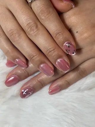 ネイル 三本 綾奈のネイルデザイン