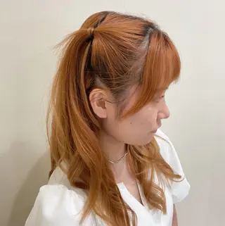 ロング ヘアアレンジ ワタナベ リリコのヘアスタイル