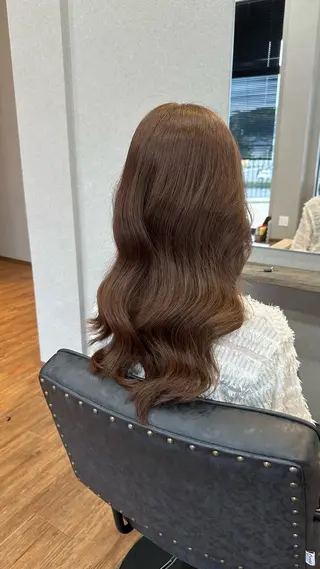 ロング カラー 鵜飼 真伍のヘアスタイル