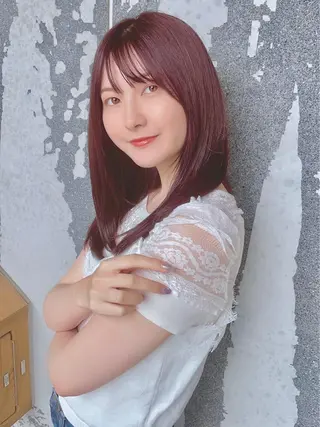 ロング カラー パーマ ヘアアレンジ 【公式】amble luxe池袋東口🩷のヘアスタイル