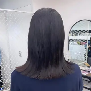 セミロング カラー パーマ ヘアアレンジ メンズ キッズ ネイル マツエク・マツパ アイブロウ mona/ ストレートスタイル✨のヘアスタイル