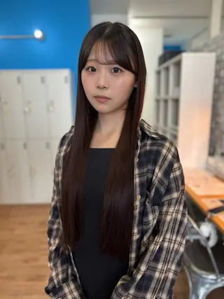 ロング パーマ 永井大樹✨ 透明感カラー✨のヘアスタイル