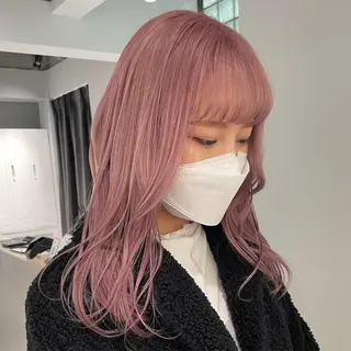 ミディアム カラー 女性艶髪マンツーマン YUKIのヘアスタイル