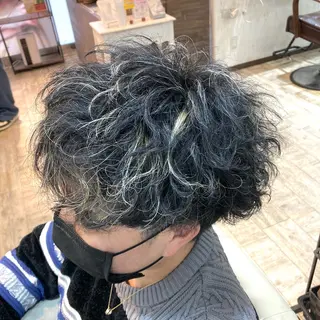 ショート カラー メンズ 💥桜木町メンズ専門 💥ルキのヘアスタイル