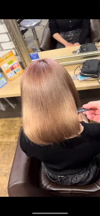 ミディアム カラー 西中島/似合わせ カット/西山昇汰のヘアスタイル