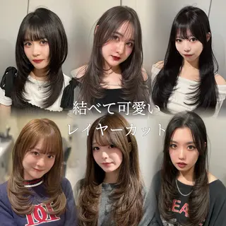 セミロング 髪質改善×透明感× 艶髪🥀HIYORIのヘアスタイル