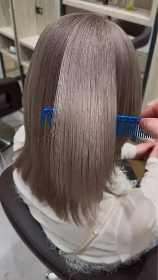 ミディアム 髪質改善×縮毛矯正 特化サロン/森脇のヘアスタイル