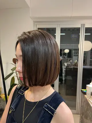 ミディアム カラー 池田 寿子のヘアスタイル