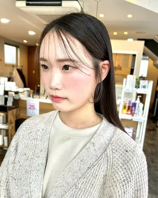 ロング カラーモデル募集中 美容室ハピスのヘアスタイル