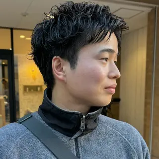 パーマ メンズ 【メンズショート 特化】村斎　伶次のヘアスタイル
