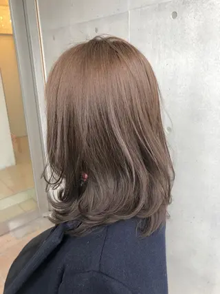 ミディアム カラー ☕️ベージュカラー 内藤光哉☕️のヘアスタイル