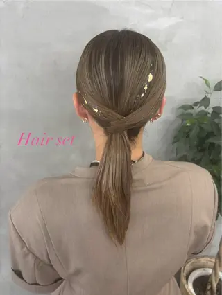 ヘアアレンジ ✨透明感艶カラー ✨💍Yuri💍のヘアスタイル