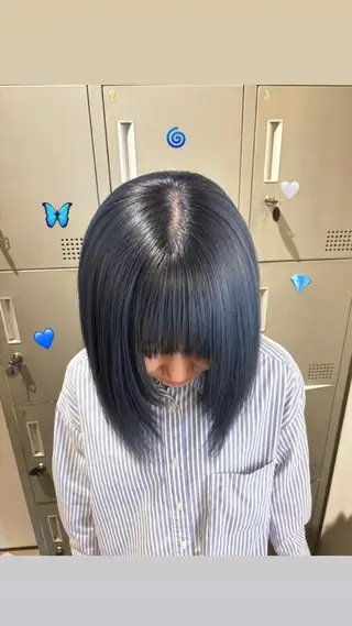 ミディアム カラー 中山 璃星のヘアスタイル