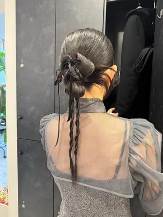 ロング ヘアアレンジ 藤原 凜香のヘアスタイル