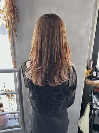 セミロング ウルフ レイヤー パーマ🪐MANAのヘアスタイル