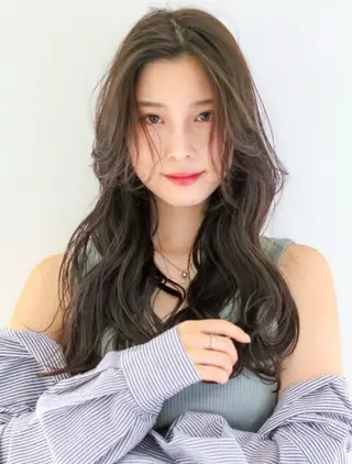 ロング カラー パーマ メンズカット✨募集中 ✨ちえ✨のヘアスタイル