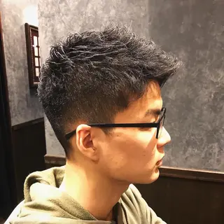 ショート プレミアムバーバー 表参道のヘアスタイル