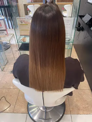 ロング ササ　ユウキ/パーマ 縮毛矯正/髪質改善のヘアスタイル