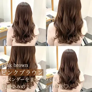 ロング カラー SAKINO. ベージュカラーのヘアスタイル
