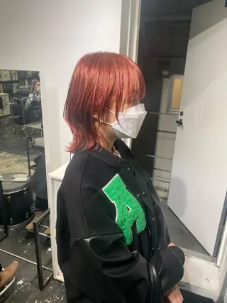 ミディアム カラー パーマ ヘアアレンジ メンズ キッズ ブリーチ　ハイトーン 特化🌈フジタハルキのヘアスタイル