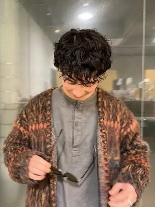 パーマ メンズ 本常 七夕のヘアスタイル