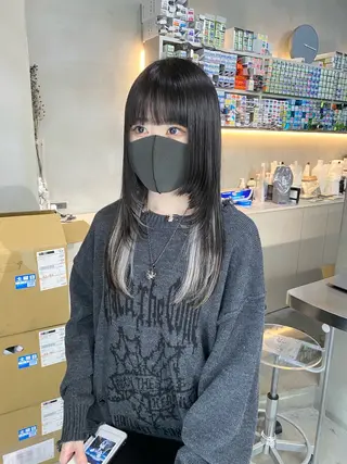 ロング カラー 前橋 姫奈のヘアスタイル
