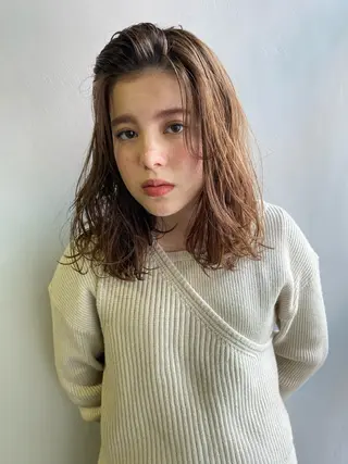 ミディアム カラー 当日予約大歓迎💗 依田瑞希のヘアスタイル