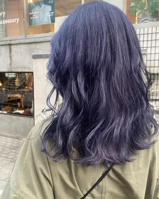 ロング カラー ヘアアレンジ オリーブ透明感カラー 表参道/MIKUのヘアスタイル