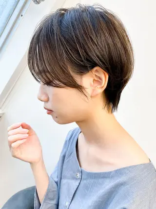 ショート ced下赤塚店／うる 艶ヘアカラー🦋のヘアスタイル