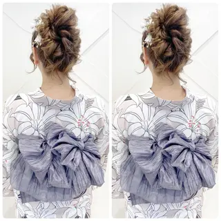 ヘアアレンジ あやかショート 白髪ぼかしのヘアスタイル