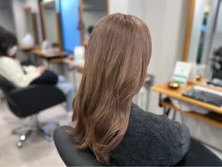 セミロング カラー 《髪質改善・縮毛矯正 /ブリーチ》坂本爽のヘアスタイル