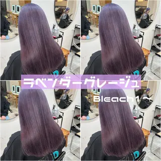 セミロング カラー 渋谷🩶ハイトーン 🩶FUMUのヘアスタイル