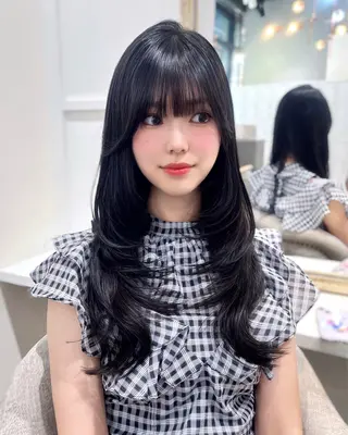 ロング トレンド韓国モテヘア Natsuki🌛のヘアスタイル