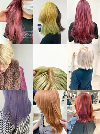 ロング カラー パーマ ヘアアレンジ 🍒KIKUCHI KANAE🍒のヘアスタイル