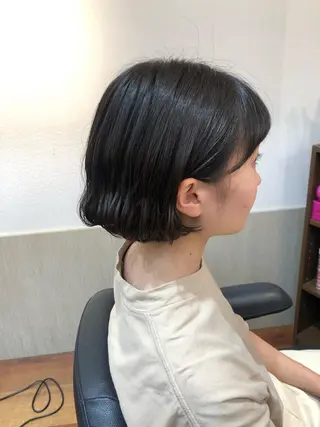 ショート 谷口ゆめ/縮毛矯正/ 大人女子/眉ワックスのヘアスタイル