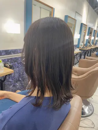 ミディアム カラー ヘアアレンジ 🍒透明感カラー/ 艶カラー/さくら🍒のヘアスタイル