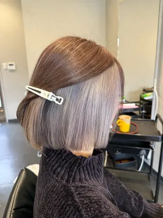 ミディアム 髪質改善⚡️カラー 🍀武久 誠🍀のヘアスタイル