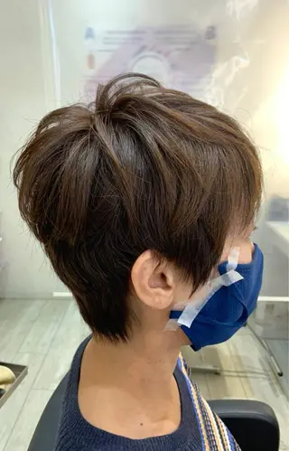 ショート メンズパーマレイヤー 西山賢志のヘアスタイル