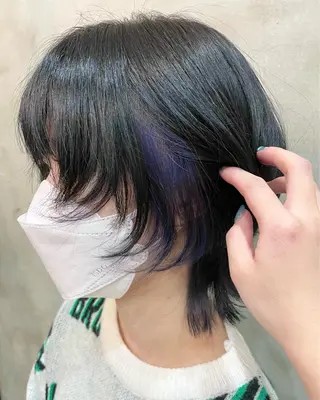 ショート カラー 【ピンク/韓国ヘア/ ヘアセット】亜海のヘアスタイル