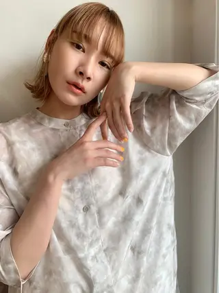 ミディアム カラー ヘアアレンジ 眉毛ワックス konomiの眉毛・アイブロウイメージ