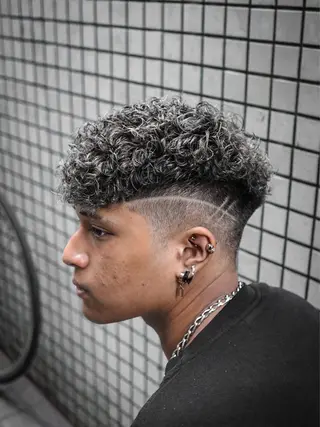ショート カラー パーマ メンズ 💈men's💈 satoru中目黒のヘアスタイル